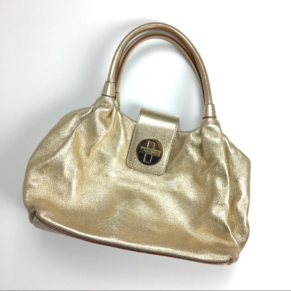 kate spade Handbags - Kate Spade Bexley Stevie Gold Metallic Purse